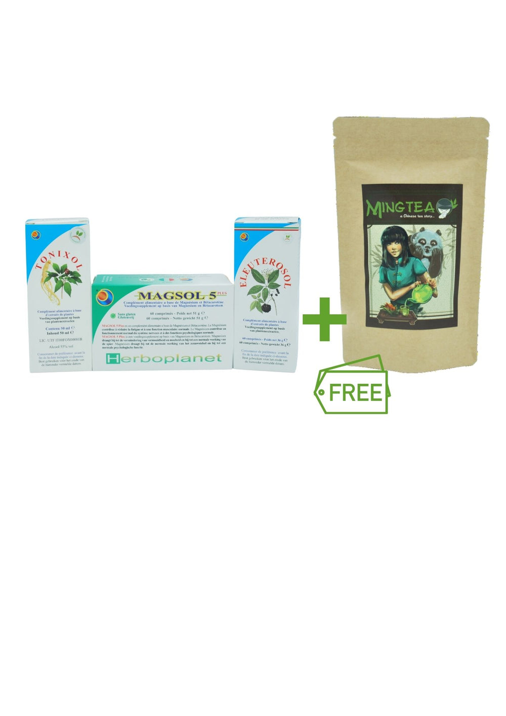 Pakket Vitaliteit en Energie + GRATIS bio thee als geschenk